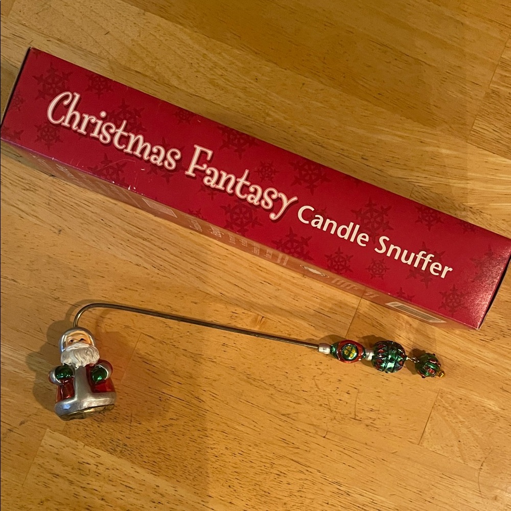 Santa Candle Snuffer - Red and Green